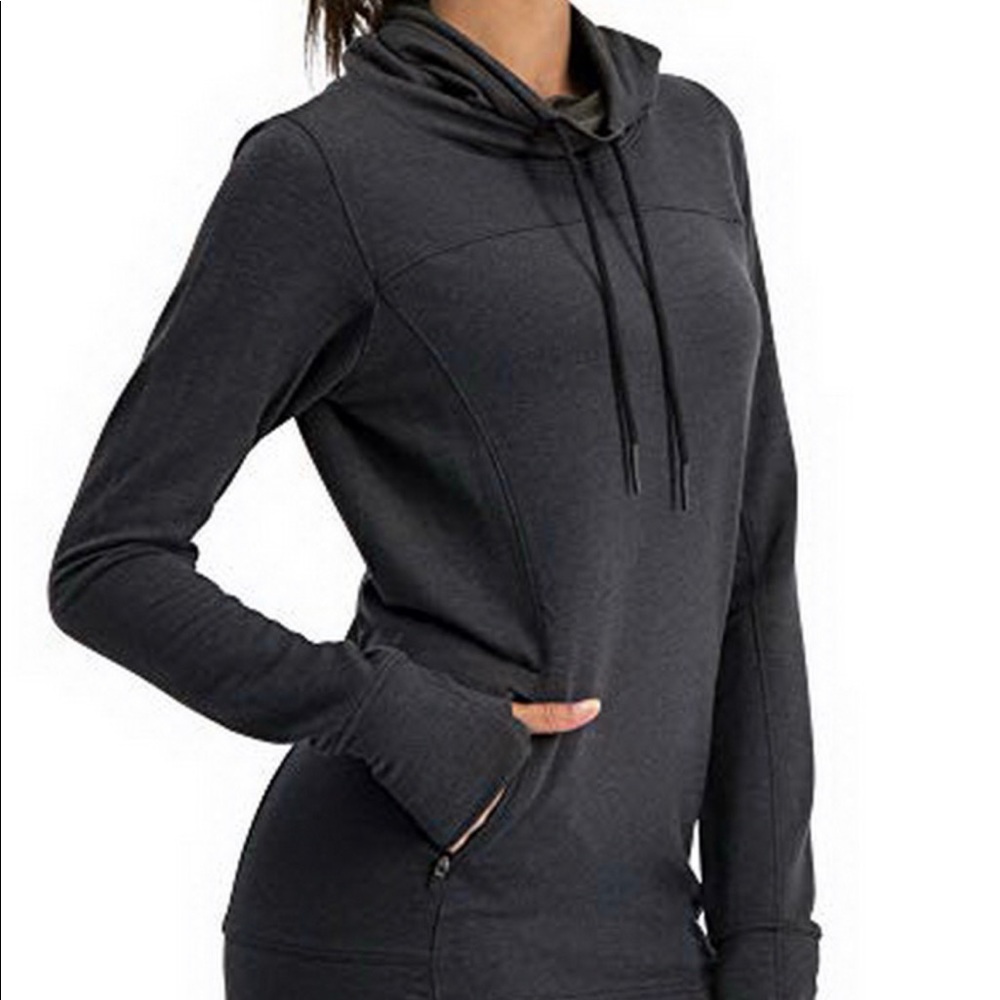 Three Sixty Six Cowl Neck Pullover w/ Zip Pockets
